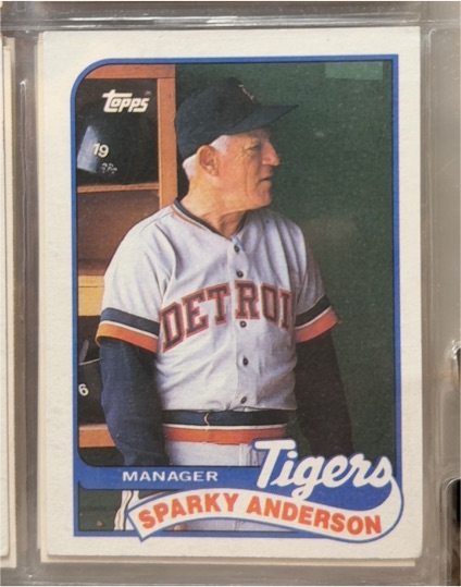 1989 Topps #193 Sparky Anderson — front