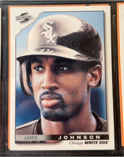 1996 Score #148 Lance Johnson — front