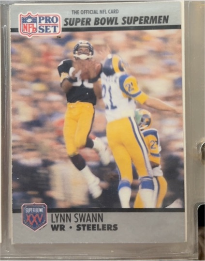 1990 Pro Set Super Bowl XXV #52 Lynn Swann — front