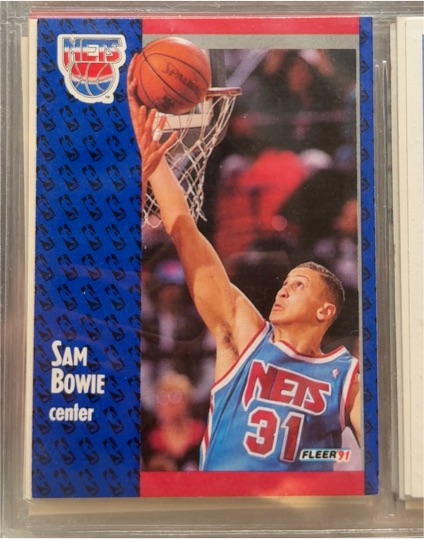 1991-92 Fleer #129 Sam Bowie — front