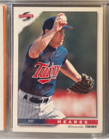 1996 Score #135 Pat Meares Minnesota Twins — front