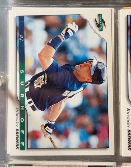1996 Score #15 B.J. Surhoff — front
