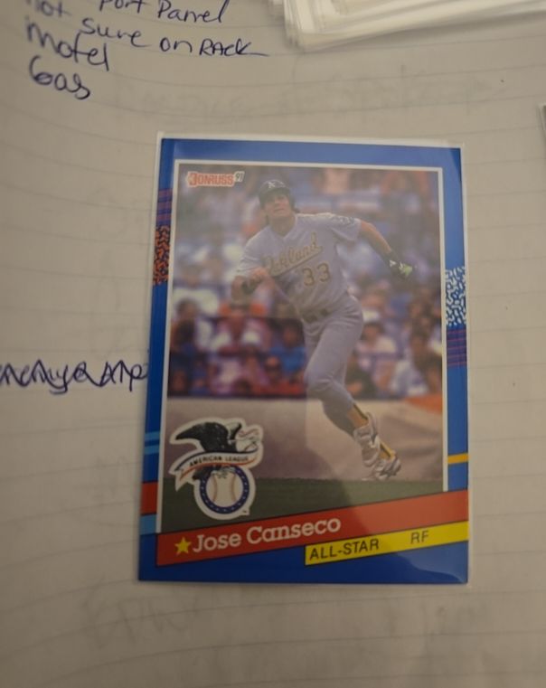 1991 Donruss #50 Jose Canseco — front