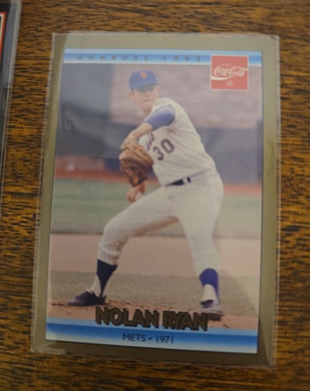 1992 Donruss Coca-Cola #5 Nolan Ryan Mets 1971 — front