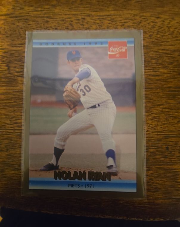 1992 Donruss Coca-Cola #5 Nolan Ryan Mets 1971 — front