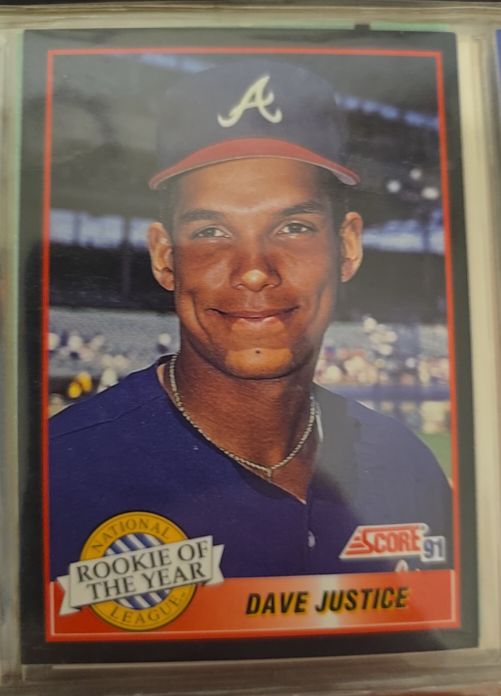 1991 Score #880 Dave Justice — front