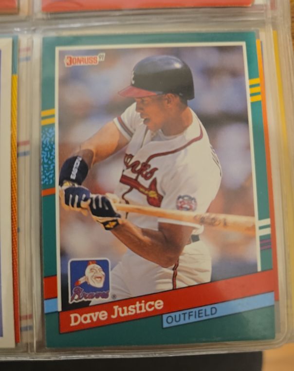 1991 Donruss #548 Dave Justice — front