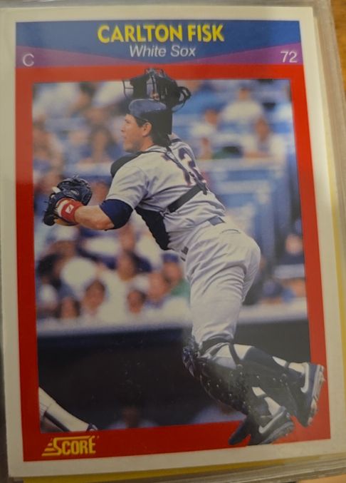 1990 Score 100 Superstars #70 Carlton Fisk — front