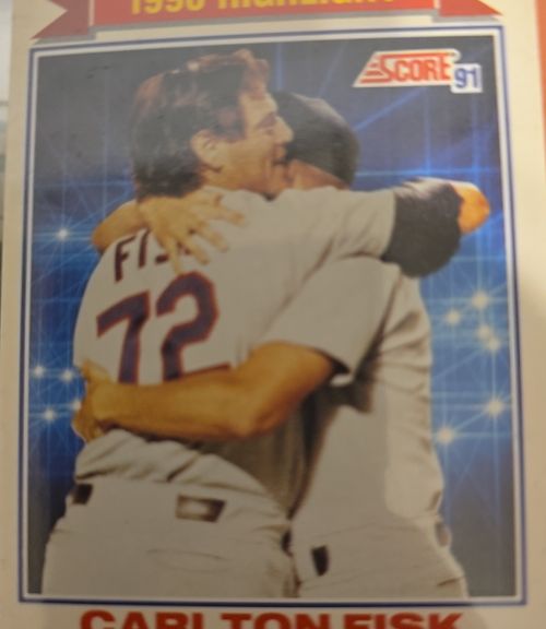1991 Score #421 Carlton Fisk — front