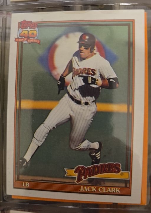 1991 Topps #650 Jack Clark — front