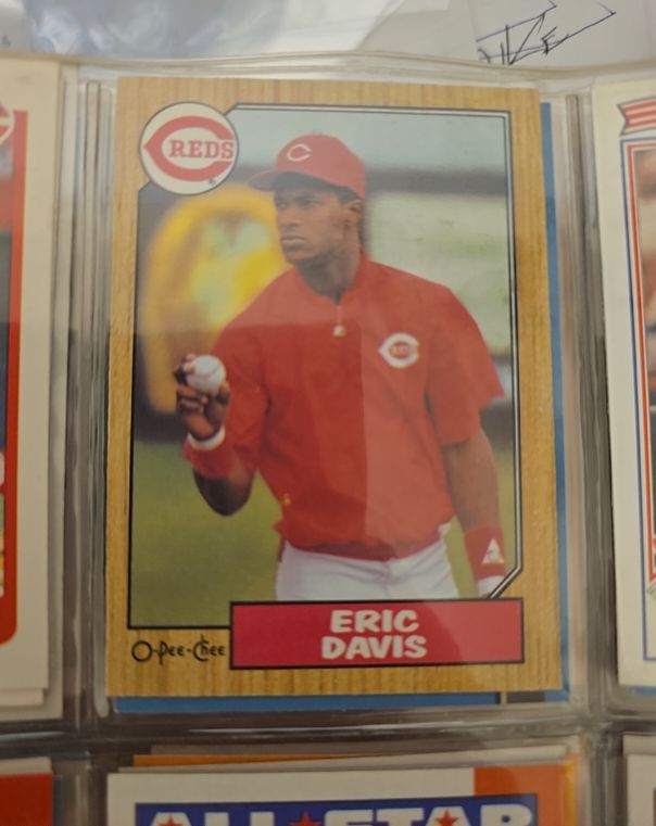 1987 O-Pee-Chee #228 Eric Davis — front