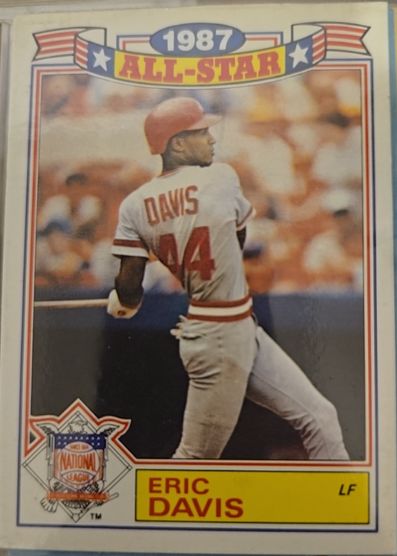 1988 Topps Glossy All-Stars #17a Eric Davis — front