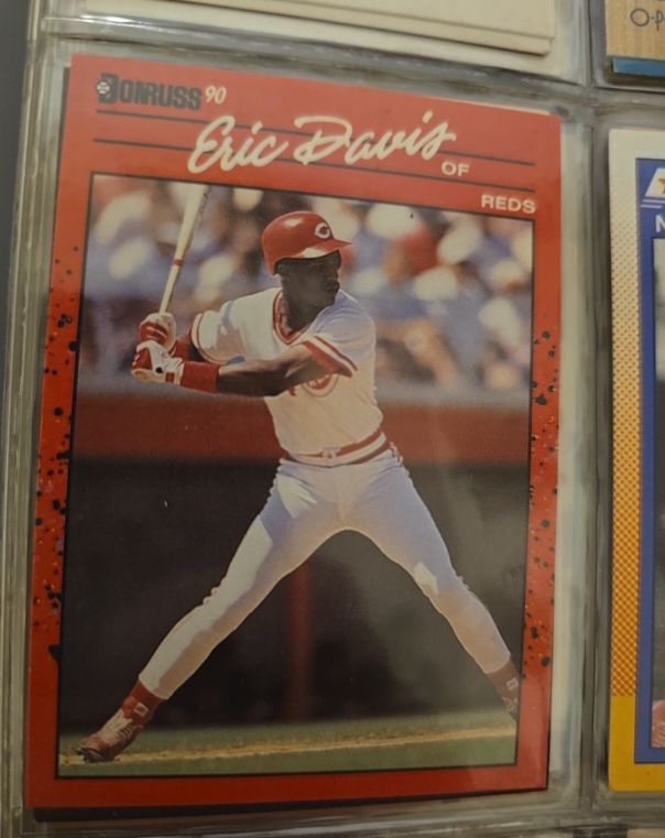 1990 Donruss #329 Eric Davis — front