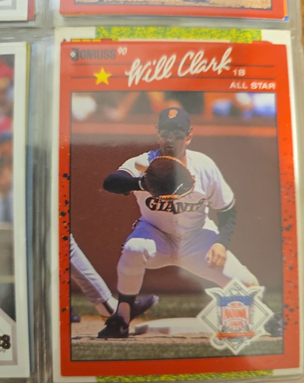1990 Donruss #707 Will Clark All Star — front