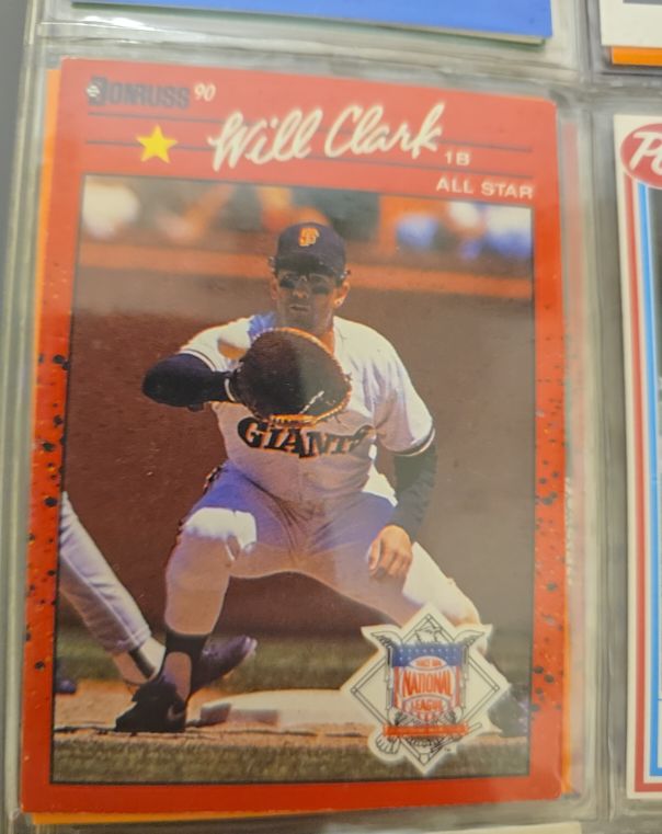 1990 Donruss #707 Will Clark — front