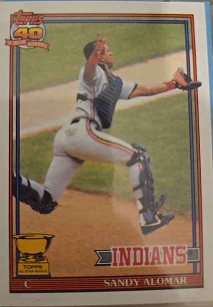 1991 Topps #165 Sandy Alomar Jr. — front