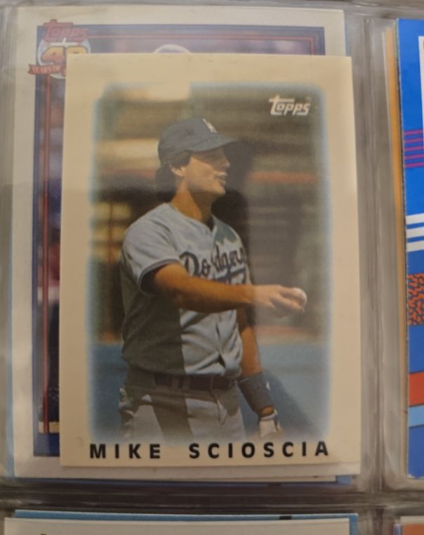 1986 Topps Mini League Leaders #46 Mike Scioscia — front