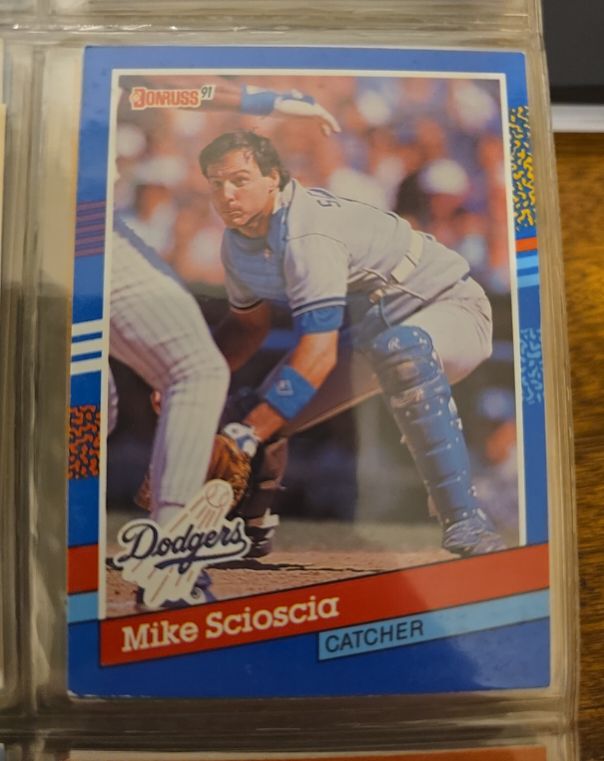 1991 Donruss #112 Mike Scioscia — front