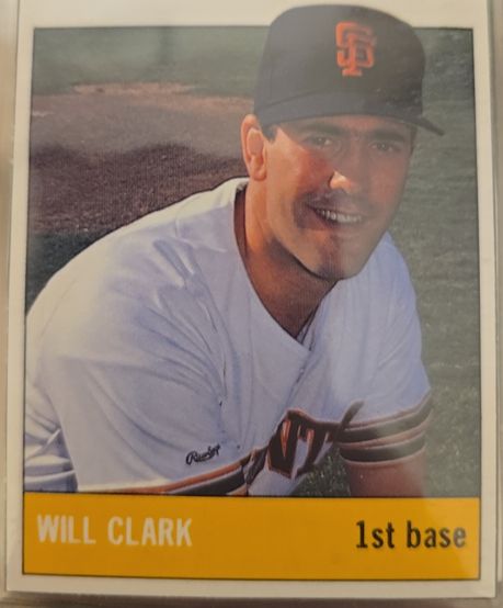 1989 Fleer #6 Will Clark — front