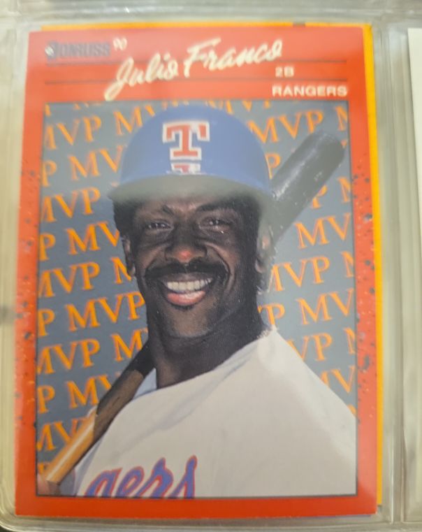 1990 Donruss #BC-14 Julio Franco Texas Rangers — front