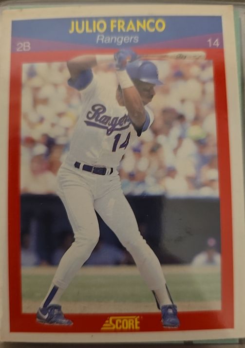1990 Score #14 Julio Franco — front