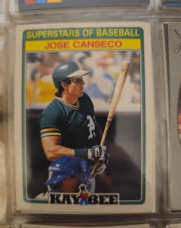 1986 Topps Kay-Bee #3 Jose Canseco — front