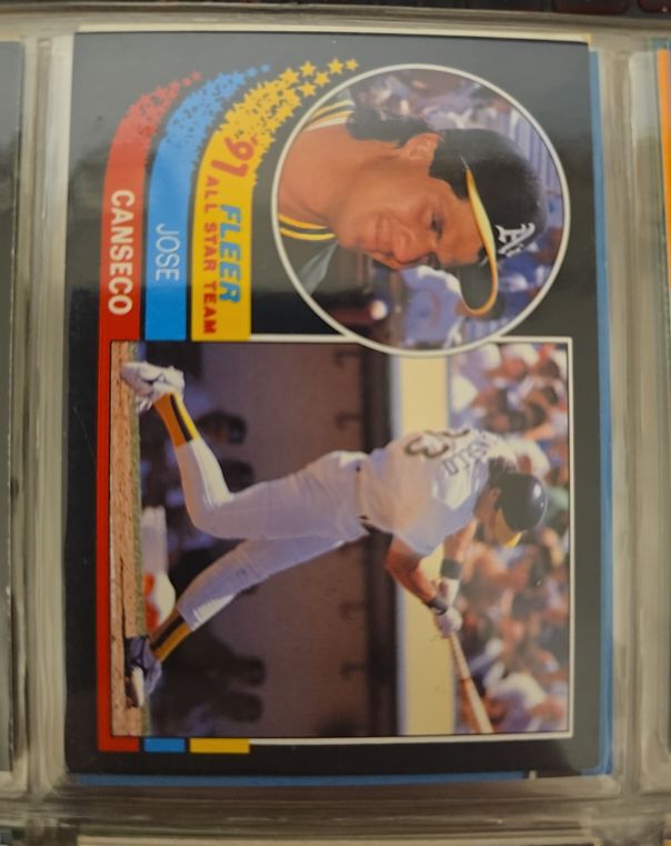 1991 Fleer #8 Jose Canseco '91 Fleer All-Star Team — front