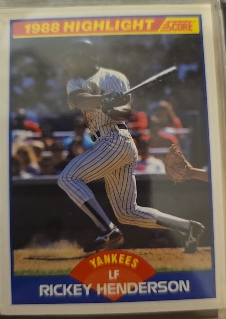 1989 Score #657 Rickey Henderson — front