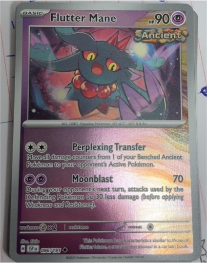 2024 Pokémon SV08: Surging Sparks #096 Flutter Mane — front