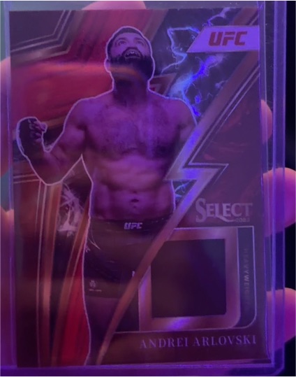 2023 Panini Select UFC #SP-AAL Andrei Arlovski Sparks Red Prizms — front