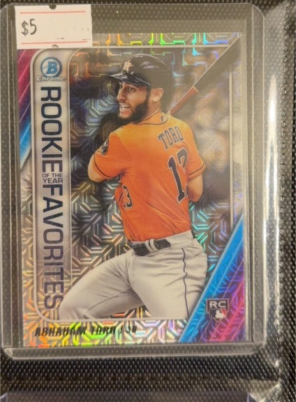 2020 Bowman Chrome #ROYF-AT Abraham Toro Rookie of the Year Favorites Mojo — front