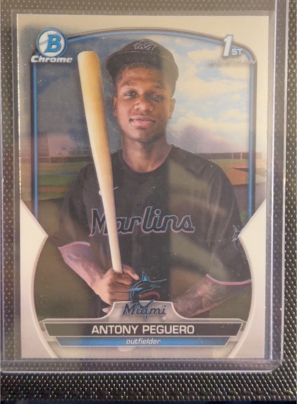 2023 Bowman Chrome #BCP-62 Antony Peguero — front