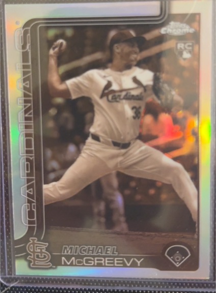 2025 Topps Chrome #29 Michael McGreevy Sepia — front