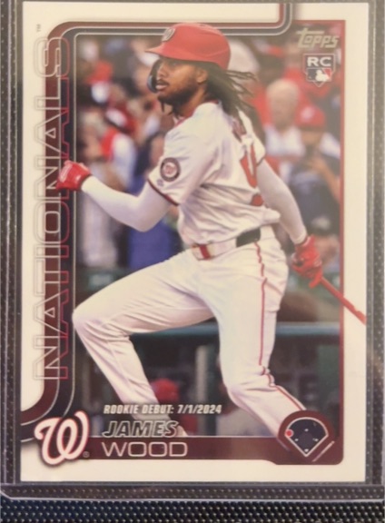 2025 Topps Update #US218 James Wood — front