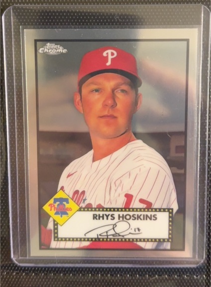2021 Topps Chrome Platinum Anniversary #300 Rhys Hoskins — front