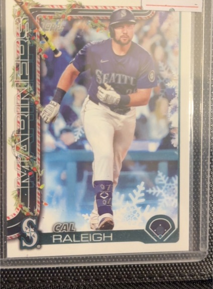 2025 Topps Holiday #H54 Cal Raleigh — front