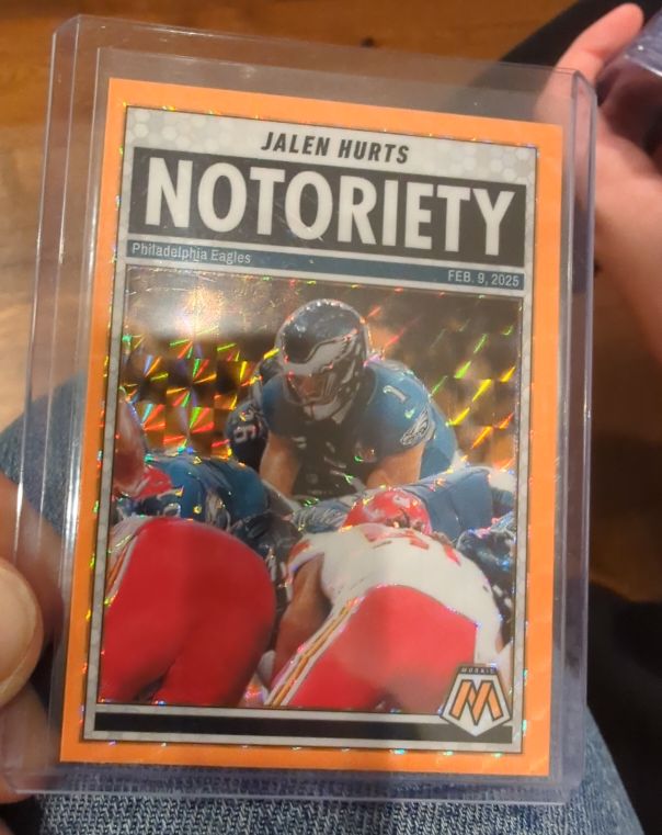 2025 Panini Mosaic #1 Jalen Hurts Notoriety — front