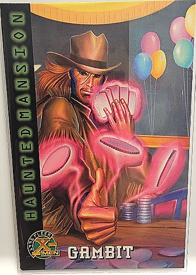 1996 Fleer X-Men Haunted Mansion #93 Gambit — front