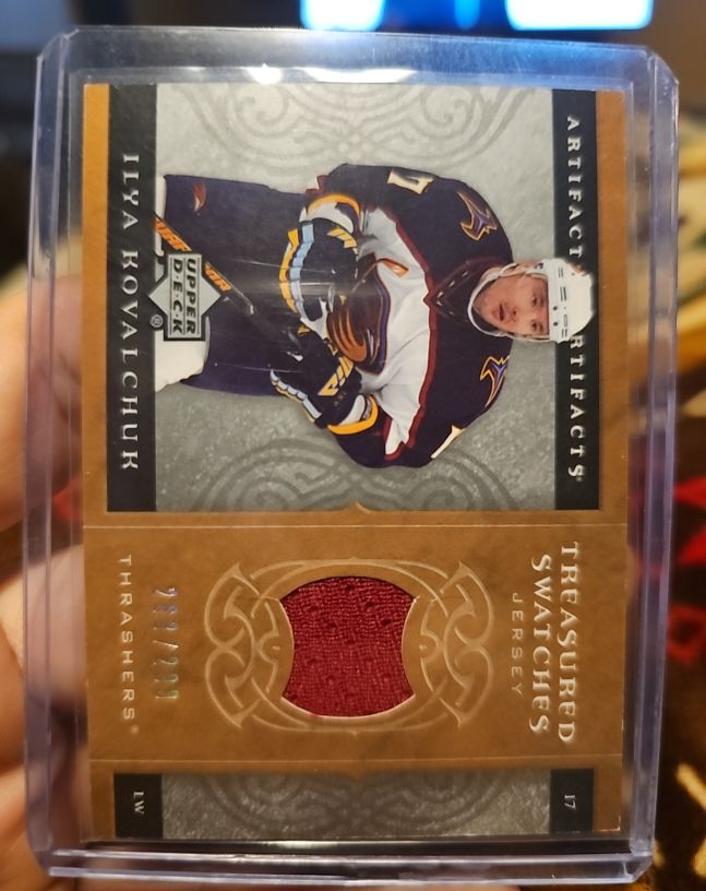 2007-08 Upper Deck Artifacts Treasured Swatches #TSIK Ilya Kovalchuk — front
