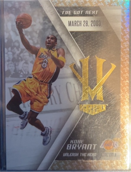 2015-16 Panini HV KB20 Unleash the Hero #8 Kobe Bryant — front