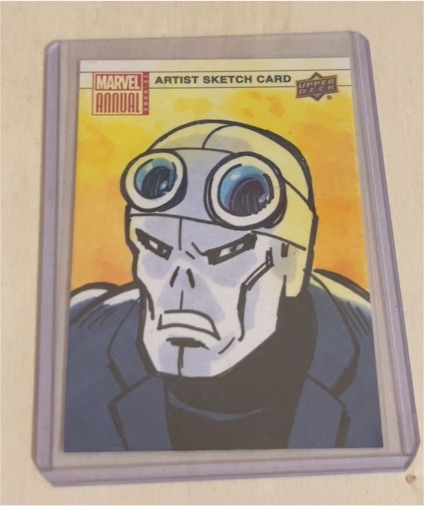 2020 Upper Deck Marvel Annual Artist Sketch Card Super Skrull — front
