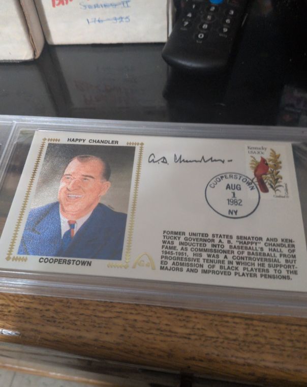 1982 Gateway Cachet Autographed Envelope A. B. Happy Chandler — front
