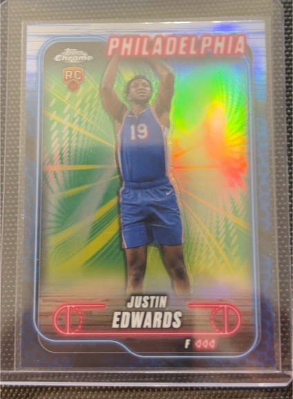 2024-25 Topps Chrome #161 Justin Edwards — front