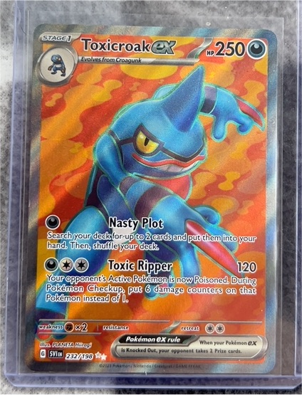 2023 Pokemon Scarlet & Violet Base Set #232/198 Toxicroak ex — front