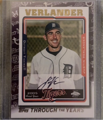 2021 Topps Through the Years #TTY-29 Justin Verlander — front