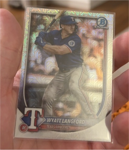 2025 Bowman Chrome #33 Wyatt Langford — front