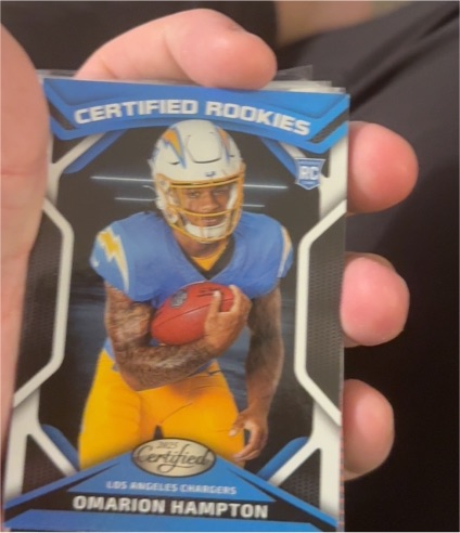 2025 Panini Certified Certified Rookie #CRK-OHN Omarion Hampton — front