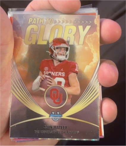 2025 Bowman Chrome U #PG-20 John Mateer Path to Glory — front