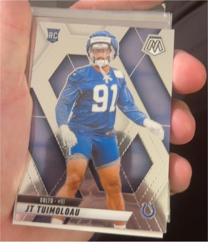 2025 Panini Mosaic #387 JT Tuimoloau — front