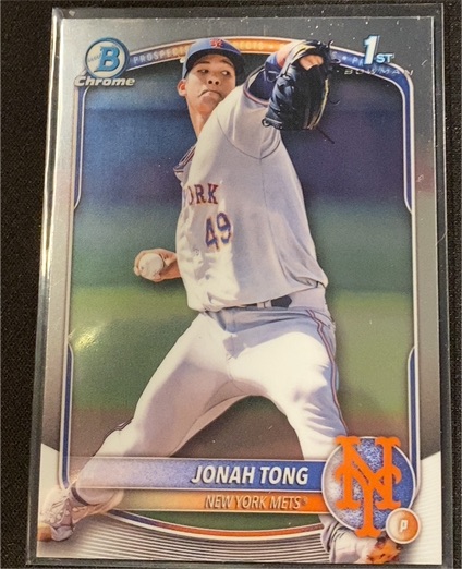 2025 Bowman Chrome Prospects #BCP-105 Jonah Tong — front
